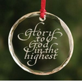 Personalized Holiday Jade Ornament - Round